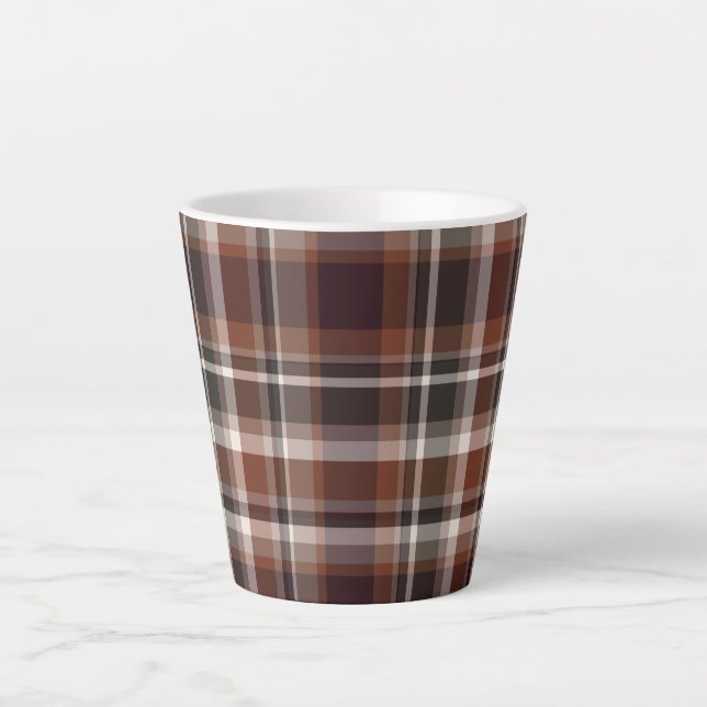 Colourful Tartan    Latte Mug (Front)