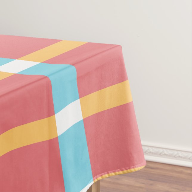 Colourful Tartan Plaid Pattern Tablecloth (In Situ)