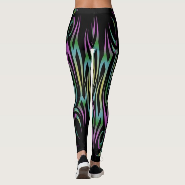 Colourful Tattoo Leggings (Back)