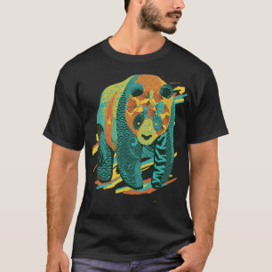 Colourful Tattooed Panda Textures by Tobe Fonseca T-Shirt