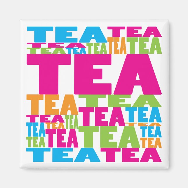 Colourful Tea Magnet (Front)