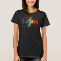 Colourful Teacher Pencil Lightning Bolt Teacher L