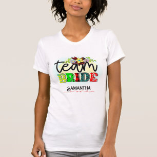 Colourful Team Bride Celebration T-Shirt