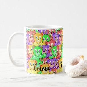 Colourful Teddy Bear Mug