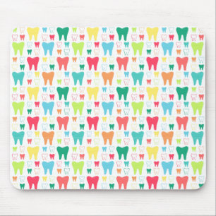Colourful Teeth Pattern Mouse Pad