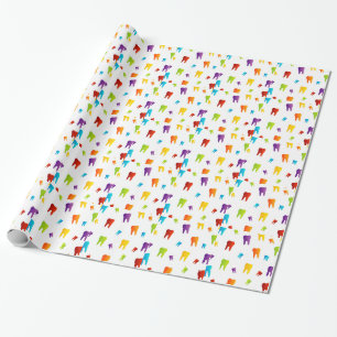 Colourful teeth wrapping paper