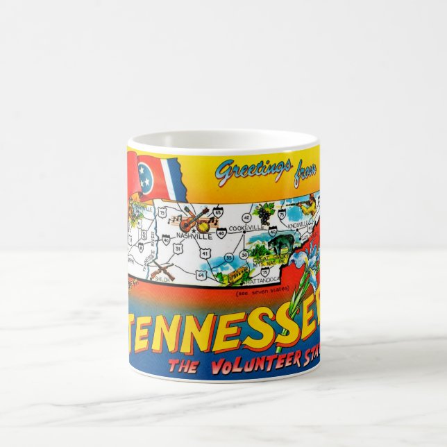 Colourful Tennessee Map Mug (Center)
