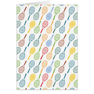 colourful tennis rackets pattern