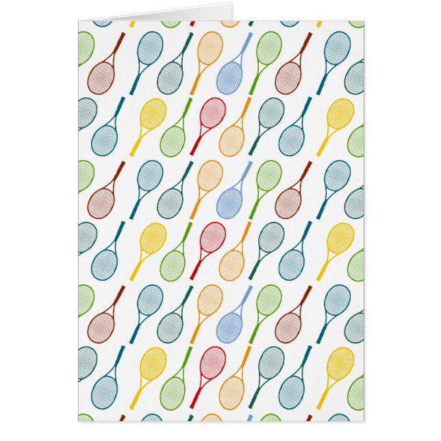 colourful tennis rackets pattern (Front)
