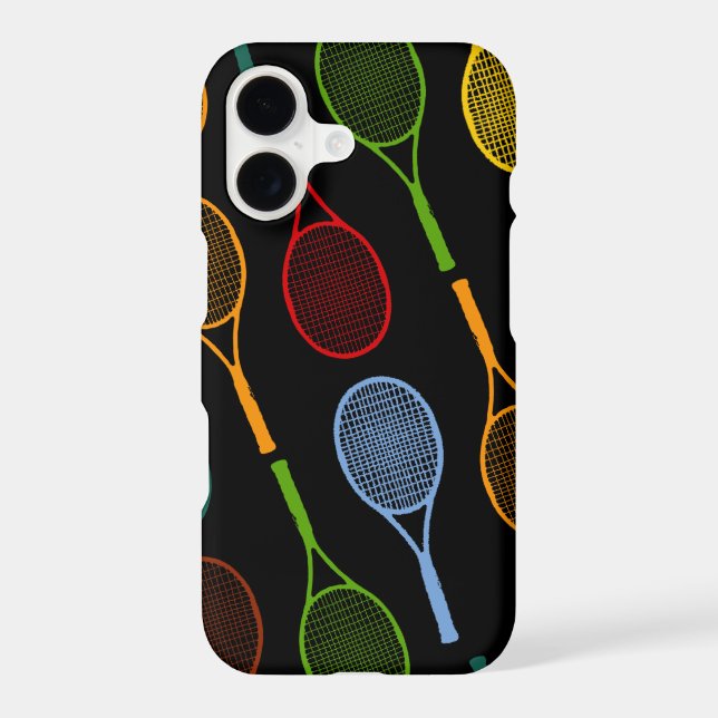 colourful tennis rackets pattern (Back)