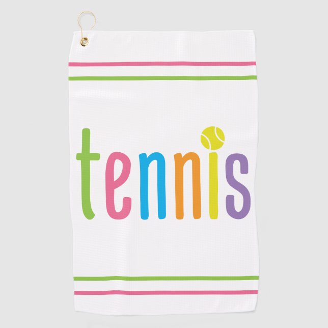 Colourful Tennis Towel (Front)