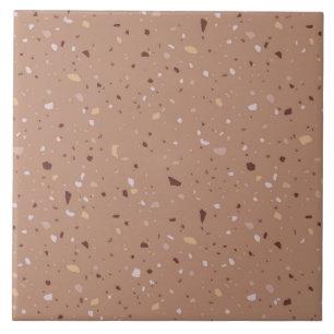 Colourful terrazzo pattern ceramic tile