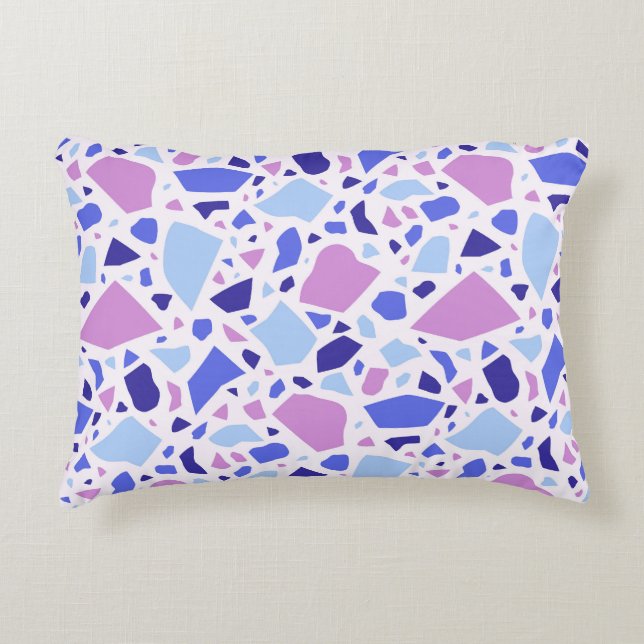 Colourful Terrazzo Pattern Decorative Cushion (Front)