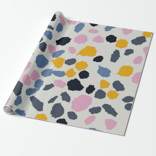 Colourful terrazzo pattern wrapping paper