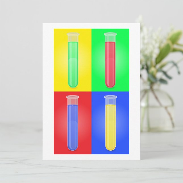 Colourful Test Tubes Invitation (Creator Uploaded)
