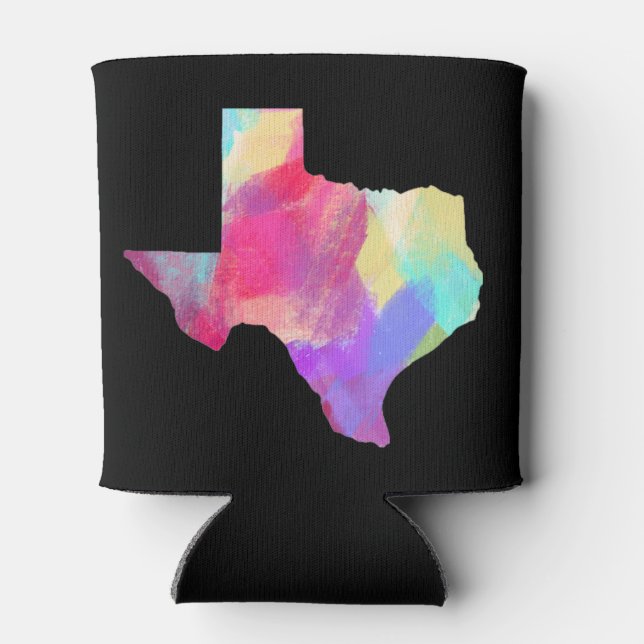Colourful Texas Koozie (Back)