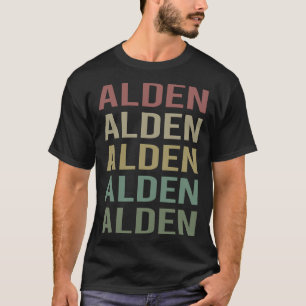 Colourful Text Art - Alden Name T-Shirt