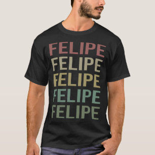 Colourful Text Art - Felipe Name T-Shirt