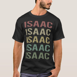 Colourful Text Art - Isaac Name T-Shirt