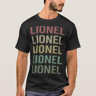Colourful Text Art - Lionel Name T-Shirt