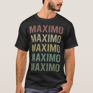 Colourful Text Art - Maximo Name T-Shirt