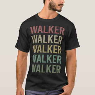 Colourful Text Art - Walker Name T-Shirt