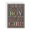 Colourful Text Baby Boy or Girl Gender Reveal Part