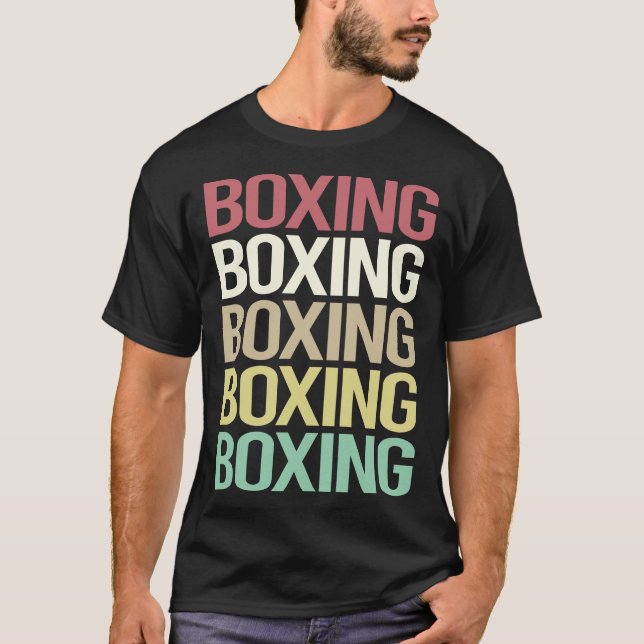 Colourful Text Boxing T-Shirt (Front)