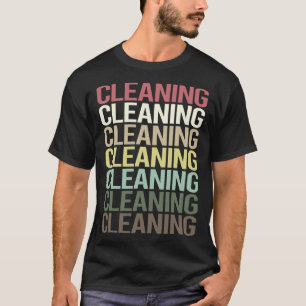 Colourful Text Cleaning T-Shirt