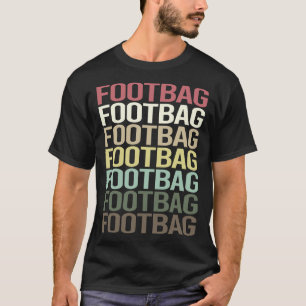 Colourful Text Footbag Hacky Sack Sacker T-Shirt
