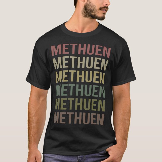 Colourful Text Methuen T-Shirt (Front)