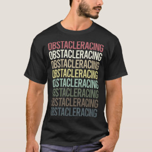 Colourful Text Obstacle Racing OCR T-Shirt