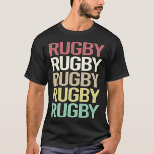 Colourful Text Rugby T-Shirt