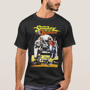 Colourful text Smokey and the bandit car movie art T-Shirt