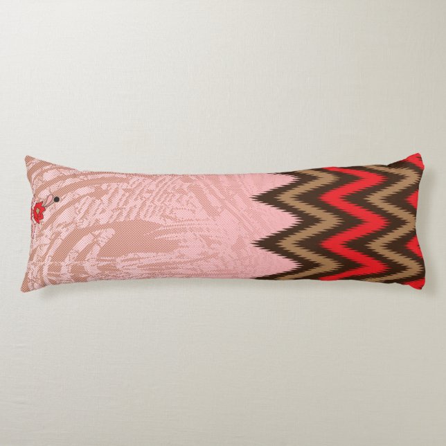 Colourful textile pattern featuring intricate flor body cushion (Front)