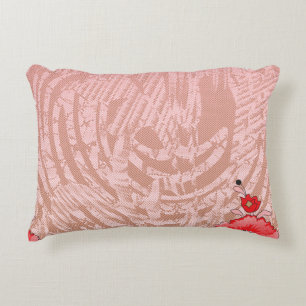Colourful textile pattern featuring intricate flor decorative cushion