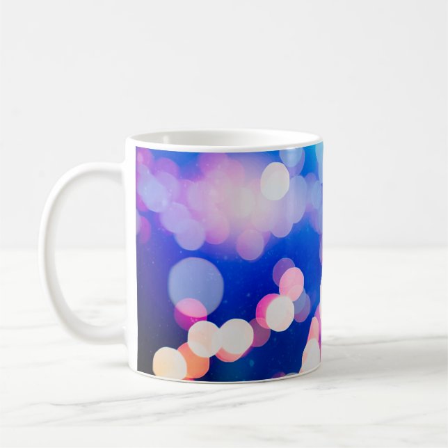 Colourful texture, blurred backgroundabstract,arts coffee mug (Left)