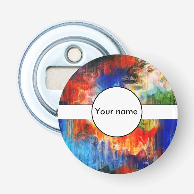 Colourful texture bottle opener (Front)