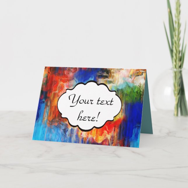 Colourful texture card (Front)