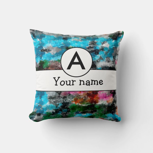 Colourful texture cushion (Front)