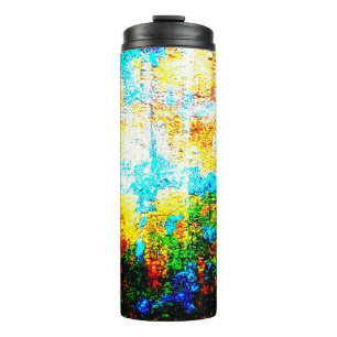 Colourful Texture Effect. Beautiful Abstract Decor Thermal Tumbler