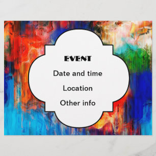 Colourful texture flyer