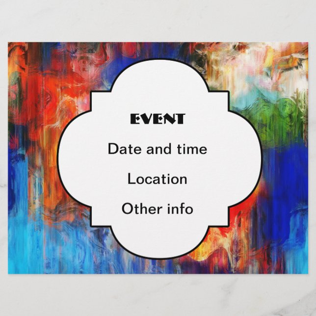 Colourful texture flyer (Front)