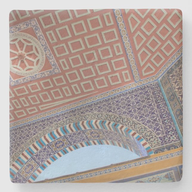 Colourful Texture From Israel Square coaster (Front)