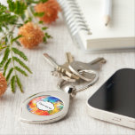 Colourful texture key ring<br><div class="desc">Add some colour and contemporary artistic flair to someone’s life with this colourful texture.</div>