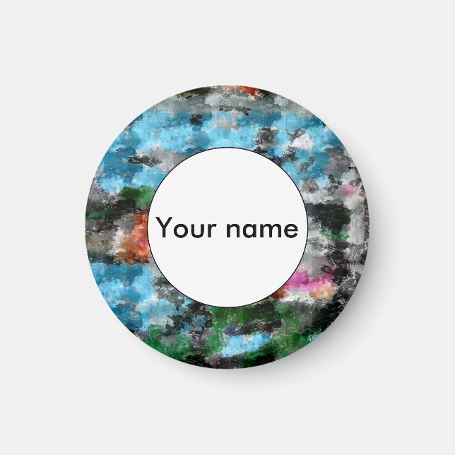 Colourful texture magnet (Front)