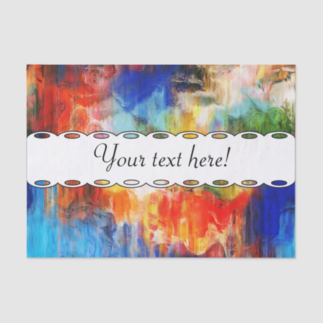 Colourful texture tissue paper (Front)