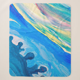 Colourful textured background, fragment from an ac sherpa blanket