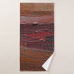 Colourful textured background from oil paints. par bath towel