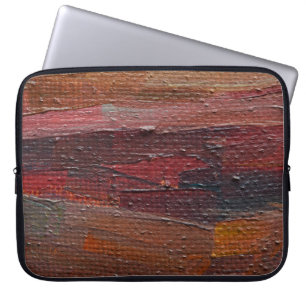 Colourful textured background from oil paints. par laptop sleeve